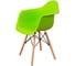 Комплект стульев пластиковых DERSTUHL 2 шт Wood Eames, салатовый, DSL04.012.2 3