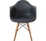 Комплект стульев пластиковых DERSTUHL 2 шт Wood Eames, темно-серый, DSL04.003.2 4