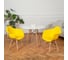 Комплект стульев пластиковых DERSTUHL 2 шт Wood Eames, лимон, DSL04.011.2 2