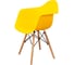 Комплект стульев пластиковых DERSTUHL 2 шт Wood Eames, лимон, DSL04.011.2 3