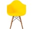 Комплект стульев пластиковых DERSTUHL 2 шт Wood Eames, лимон, DSL04.011.2 4