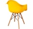Комплект стульев пластиковых DERSTUHL 2 шт Wood Eames, лимон, DSL04.011.2 6