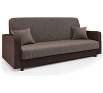 Диван-книжка Шарм Мелодия 140 Корфу коричневый и рогожка шоколад 33070599