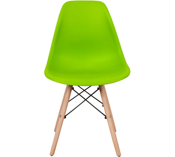 Комплект стульев пластиковых DERSTUHL 2 шт Wood Eames, салатовый, DSL01.012.2