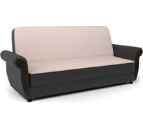 Диван-книжка Шарм Классика М 120 шенилл беж и экокожа шоколад 33070579