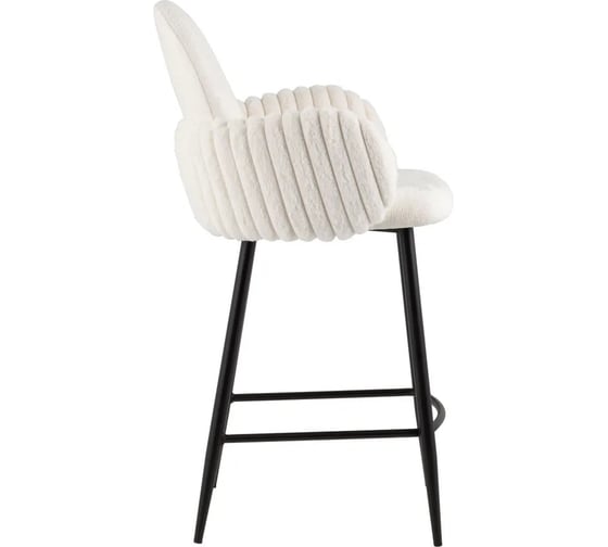 Стул полубарный Стул Груп Wave Stripes, букле белый VB006-2 0917-0006/Fl-100 seat