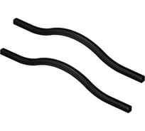 Комплект из 2 шт. ручка-скоба Kerron, 160 (192) мм, матовый черный, S-2400-160(192) BL SET2(S-2400-160(192) BL)