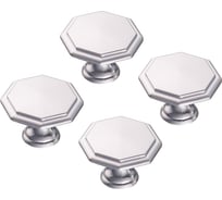 Комплект из 4 шт. Kerron ручка-кнопка, матовый хром, K-1080 SC SET4(K-1080 SC)