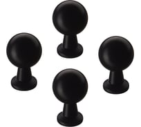 Комплект из 4 шт. Kerron ручка-кнопка, матовый черный, K-1150 BL SET4(K-1150 BL)