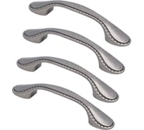 Комплект из 4 шт. Kerron, ручка-скоба 96 мм RS-086-96 BAZ, чернёный старинный цинк SET4(RS-086-96 BAZ)