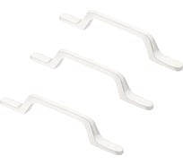 Комплект из 3 шт. Kerron ручка-скоба 96 мм S-2430-96 WT, матовый белый SET3(S-2430-96 WT)