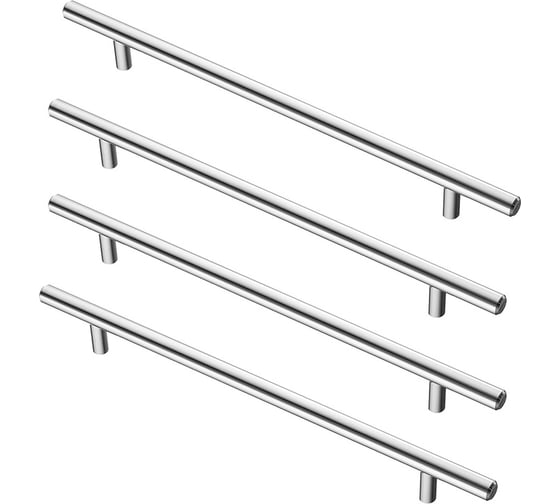Комплект из 4 шт. Kerron ручка-рейлинг Ø12 мм, R-3020-224, хром SET4(R-3020-224) 1