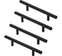 Комплект из 4 шт. Kerron ручка-рейлинг Ø12 мм, 128 мм, матовый черный, R-3020-128 BL SET4(R-3020-128 BL)