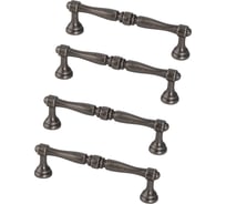 Комплект из 4 шт. Kerron ручка-скоба 96 мм RS-097-96 BAZ, чернённый старинный цинк SET4(RS-097-96 BAZ)