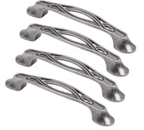Комплект из 4 шт. Kerron, ручка-скоба 96 мм RS-084-96 BAZ, чернёный старинный цинк SET4(RS-084-96 BAZ)