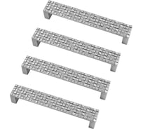 Комплект из 4 шт. Kerron ручка-скоба 128 мм RS-019-128, хром SET4(RS-019-128)