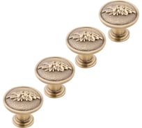 Комплект из 4 шт. Kerron ручка-кнопка RK-001 AB, античная бронза SET4(RK-001 AB)