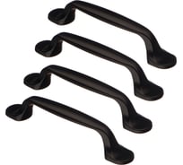 Комплект из 4 шт. Kerron, ручка-скоба 96 мм RS-106-96 BL, матовый черный SET4(RS-106-96 BL)