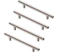 Комплект из 4 шт. Kerron ручка-рейлинг Ø12 мм, 128 мм, сталь, R-3020-128 ST SET4(R-3020-128 ST)