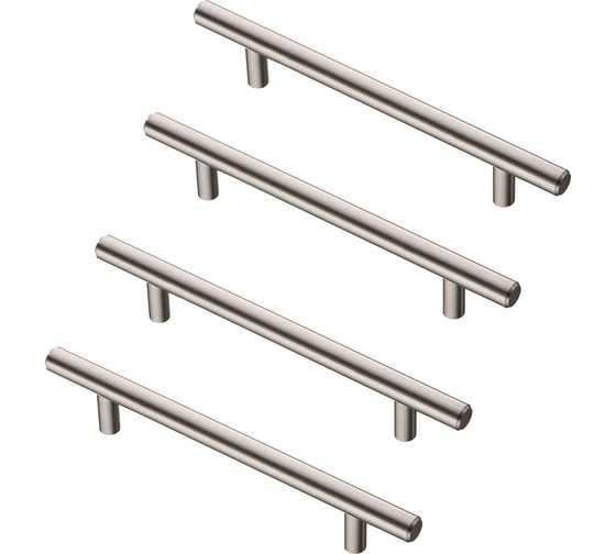 Комплект из 4 шт. Kerron ручка-рейлинг Ø12 мм, 128 мм, сталь, R-3020-128 ST SET4(R-3020-128 ST)