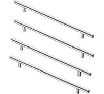 Комплект из 4 шт. Kerron ручка-рейлинг Ø12 мм, R-3020-416, хром SET4(R-3020-416)