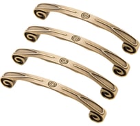 Комплект из 4 шт. Kerron, ручка-скоба 96 мм RS-012-96 BA, бронза SET4(RS-012-96 BA)