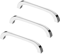 Комплект из 3 шт. Kerron ручка-скоба 128 мм S-2550-128, хром SET3(S-2550-128)