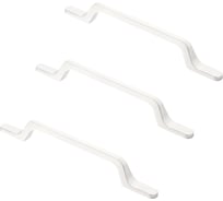 Комплект из 3 шт. Kerron ручка-скоба 128 мм S-2430-128 WT, матовый белый SET3(S-2430-128 WT)