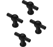 Комплект из 4 шт. Kerron ручка-кнопка, матовый черный, K-1140 BL SET4(K-1140 BL)