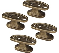 Комплект из 4 шт. Kerron ручка-кнопка, оксидированная бронза, RK-084 OAB SET4(RK-084 OAB)