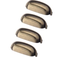 Комплект из 4 шт. Kerron ручка-ракушка, 96 мм, RS-118-96 OAB, оксидированная бронза SET4(RS-118-96 OAB)