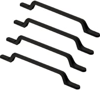 Комплект из 4 шт. Kerron ручка-скоба, 160 мм, S-2430-160 BL, матовый черный SET4(S-2430-160 BL)
