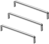 Комплект из 3 шт. Kerron ручка-скоба 160 мм S-2540-160, хром SET3(S-2540-160)