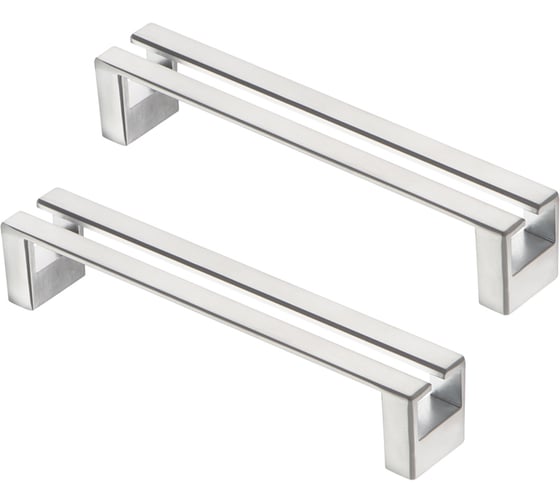 Комплект из 2 шт. Kerron ручка-скоба, 128 мм, матовый хром, S-2350-128 SC SET2(S-2350-128 SC) 1
