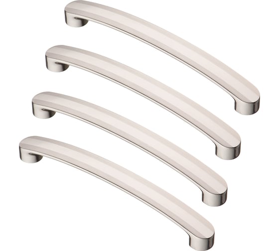 Комплект из 4 шт. Kerron ручка-скоба 128 мм S-2263-128 SP, полированная сталь SET4(S-2263-128 SP) 1