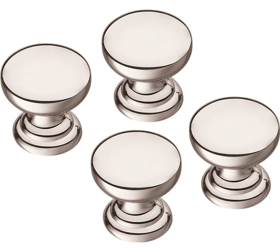 Комплект из 4 шт. Kerron ручка-кнопка, K-2360 ST, сталь SET4(K-2360 ST)