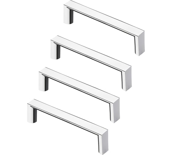 Комплект из 4 шт. Kerron ручка-скоба, 96 мм, хром, S-2440-96 SET4(S-2440-96)