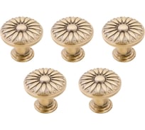 Комплект из 5 шт. Kerron, ручка-кнопка 27 мм RK-003 BA, бронза SET5(RK-003 BA)