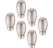 Комплект из 6 шт. Kerron ручка-кнопка, матовый хром, K-1020 SC SET6(K-1020 SC)
