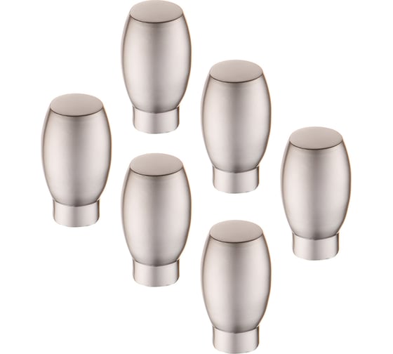 Комплект из 6 шт. Kerron ручка-кнопка, матовый хром, K-1020 SC SET6(K-1020 SC)