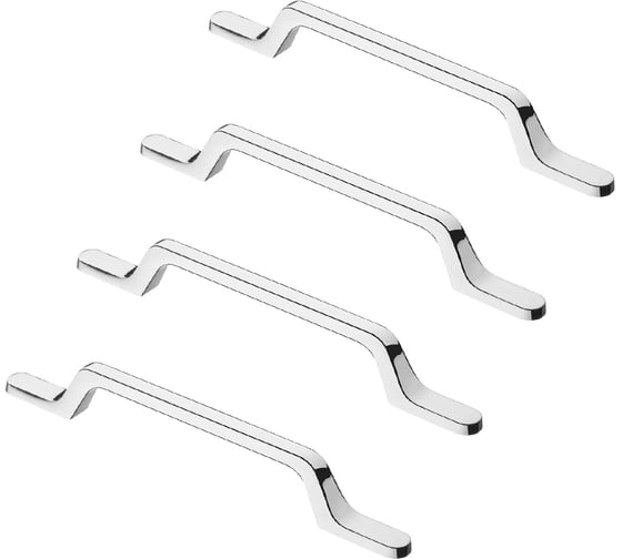 Комплект из 4 шт. Kerron ручка-скоба, 128 мм, хром, S-2430-128 SET4(S-2430-128) 1