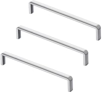 Комплект из 3 шт. Kerron ручка-скоба 160 мм S-2540-160 SC, матовый хром SET3(S-2540-160 SC)