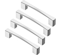 Комплект из 4 шт. Kerron, ручка-скоба 128 мм S-4001-128, хром SET4(S-4001-128)