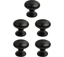 Комплект из 5 шт. Kerron, ручка-кнопка RK-106 BL, матовый черный SET5(RK-106 BL)