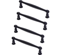 Комплект из 4 шт. Kerron ручка-скоба, 128 мм, RS-110-128 VBL, античный чёрный SET4(RS-110-128 VBL)