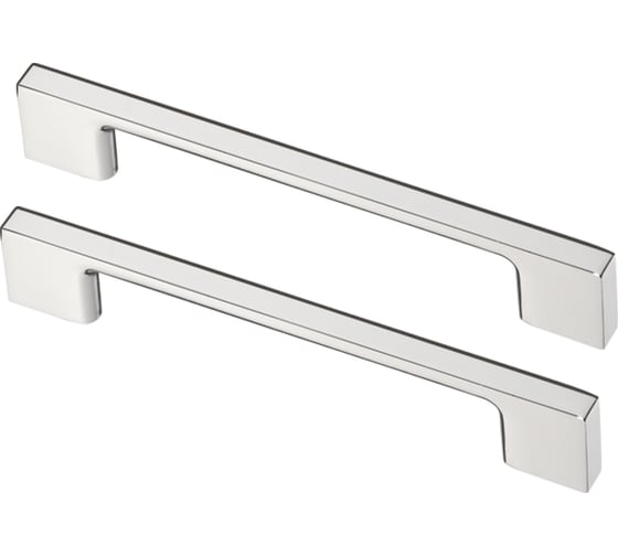 Комплект из 2 шт. Kerron, ручка-рейлинг 128 мм R-3030-128, хром SET2(R-3030-128) 1