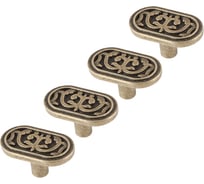 Комплект из 4 шт. Kerron ручка-кнопка RK-060 OAB, оксидированная бронза SET4(RK-060 OAB)