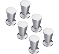 Комплект из 6 шт. Kerron ручка-кнопка, матовый хром, K-1010 SC SET6(K-1010 SC)