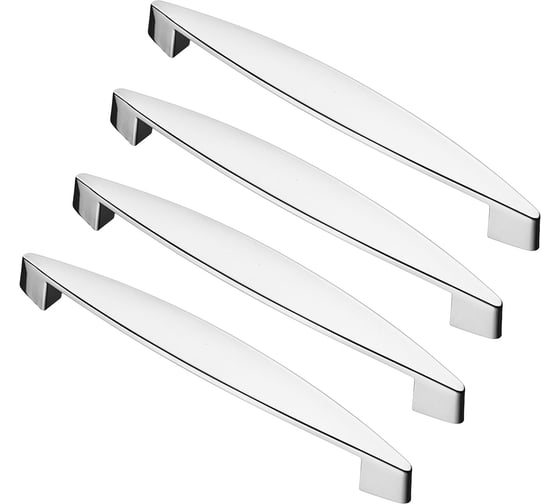 Комплект из 4 шт. Kerron ручка-скоба 128 мм S-2250-128, хром SET4(S-2250-128) 1