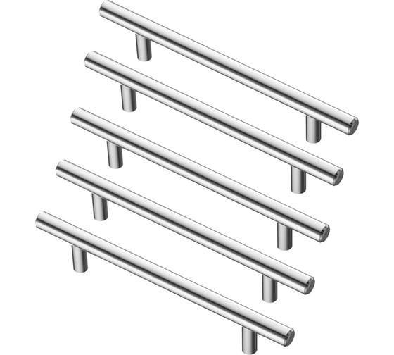 Комплект из 5 шт. Kerron, ручка-рейлинг 160 мм R-3020-160, хром SET5(R-3020-160) 1